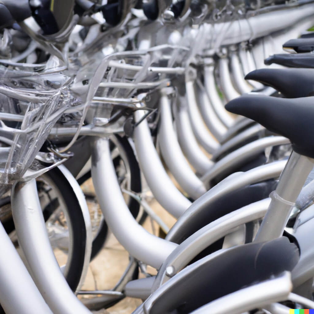 Assembly line at a bike maker